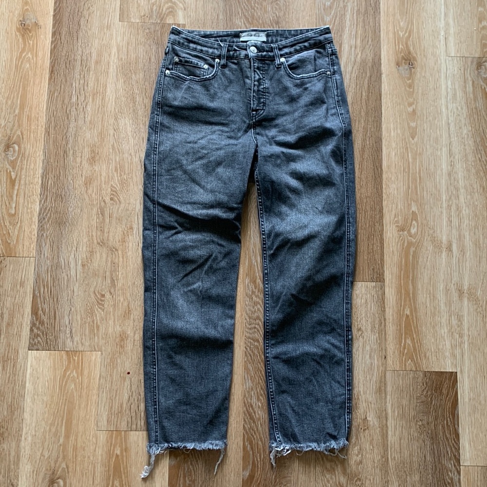 Free People Curvy High-waisted Straight Jeans